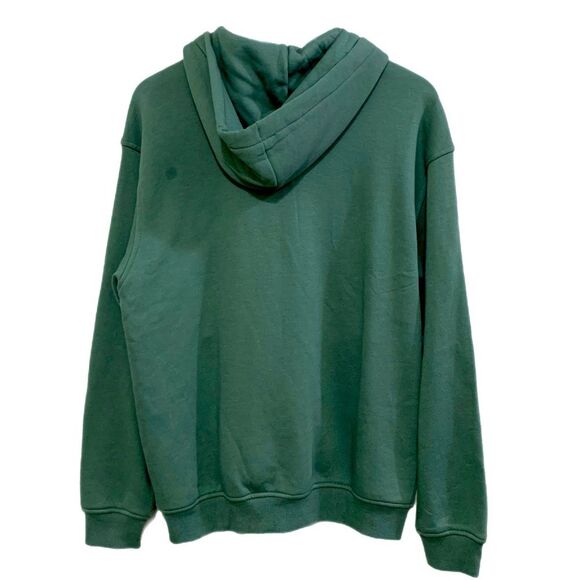 H&M Full Zip Jacket Hooded Women Medium Dark Green Relaxed Fit Pockets. - Picture 2 of 14